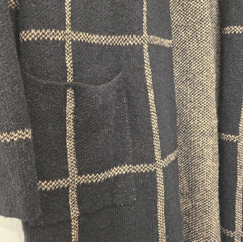 NWOT Windowpane Open Sweater Size Medium - Picture 4 of 6